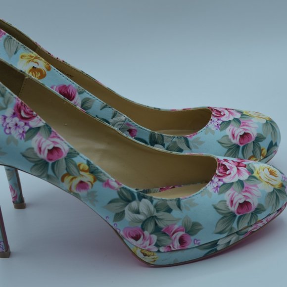 Shoe Dazzle Shoes - Shoe Dazzle-Graziella Vantage Floral Print Pumps
